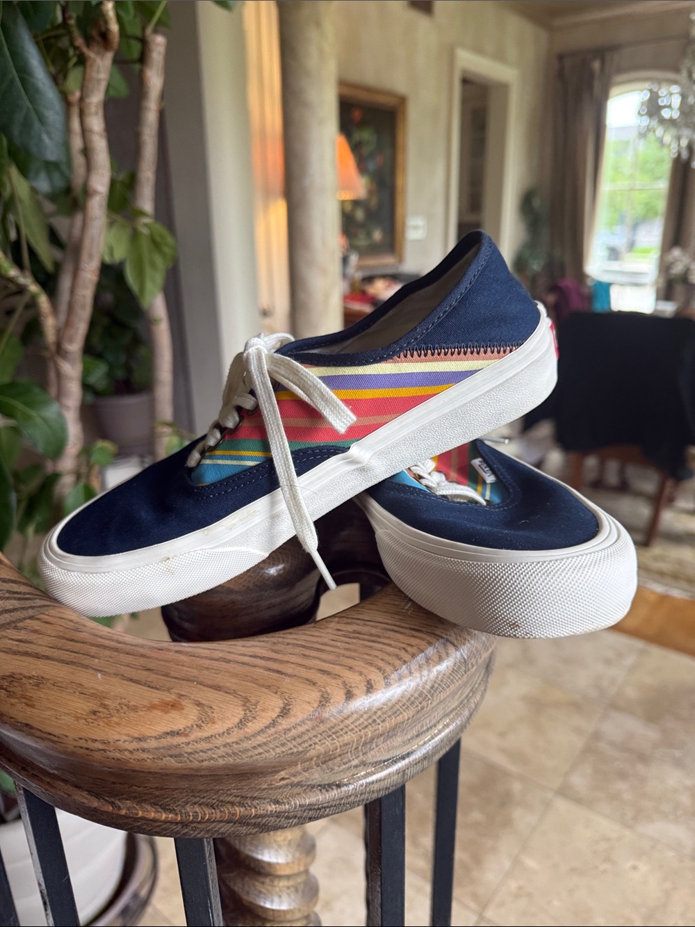 VANS ladies SF retro sneaker size 8 1/2 very good condition men’s size 7 - Picture 10 of 11